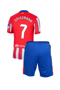 Fotbalové Dres Atletico Madrid Antoine Griezmann #7 Dětské Domácí Oblečení 2024-25 Krátký Rukáv (+ trenýrky)